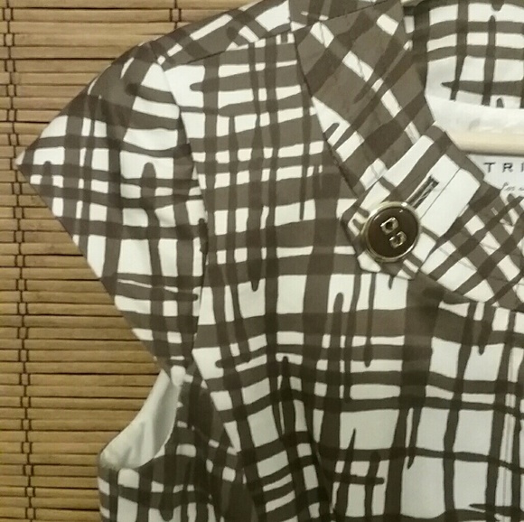 TRINA TURK Vintage Brown Print Spring Jacket - Picture 5 of 8